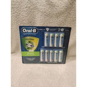 Oral-B Max Clean Floss Action Refill Brush Head 9 Pack -‎ New/ Sealed